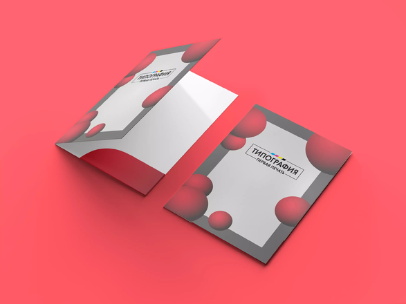 Печать папок А4 с клеевым карманом в Москве, цены - заказать ...