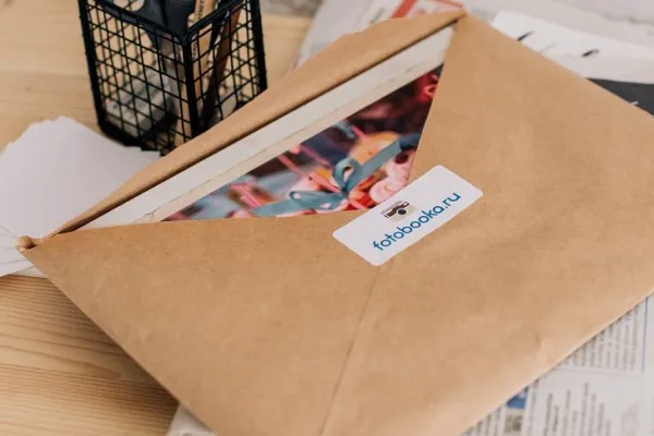 Упаковка фотокниг - крафтовый конверт Fotobooka.ru