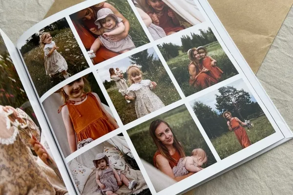 Квадратный семейный фотоальбом