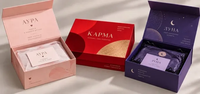 Коробки «Шкатулка с магнитным клапаном»