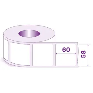 Этикетка 58×60 мм