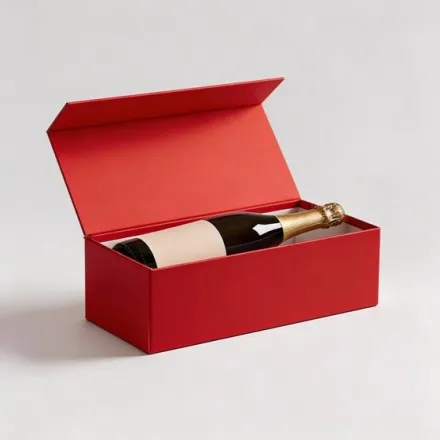 Коробка для вина на текстурированной бумаге