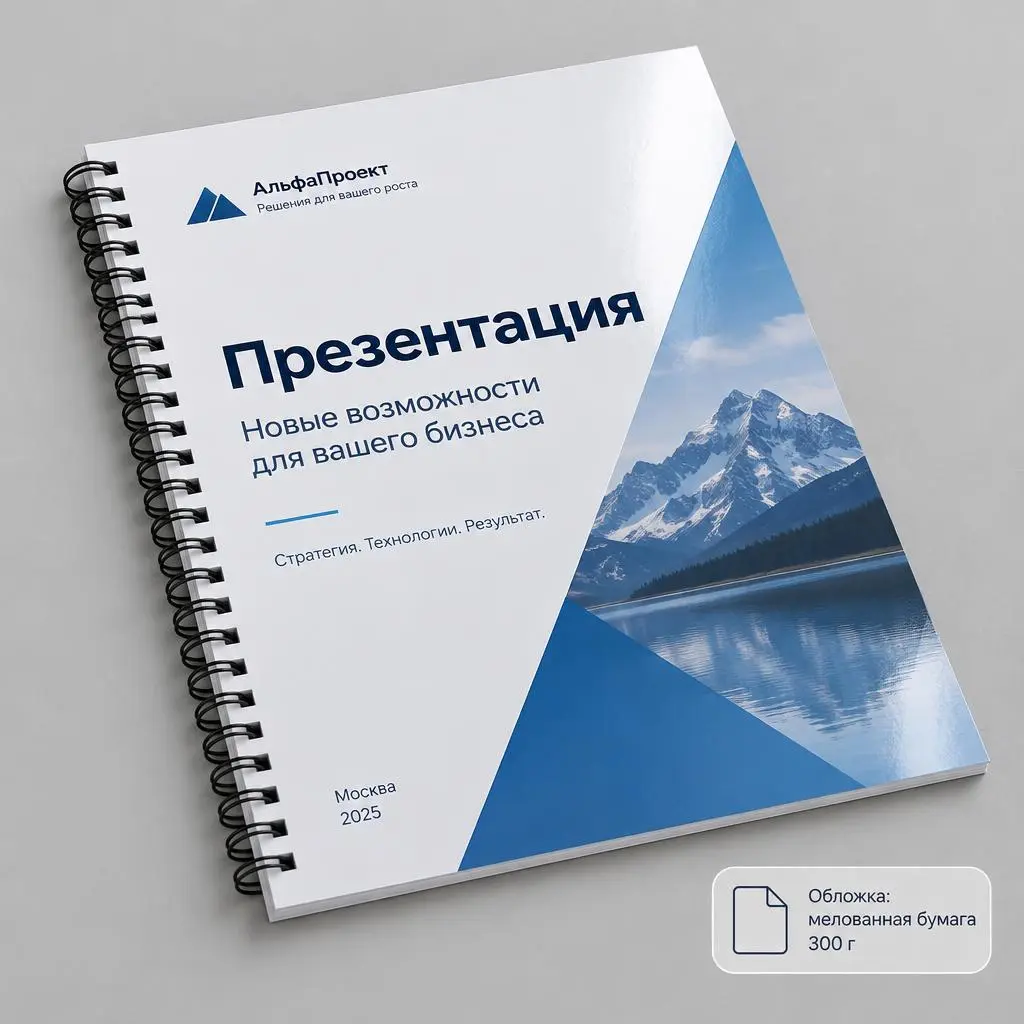 Печать презентаций на пружине Печать презентаций на пружине