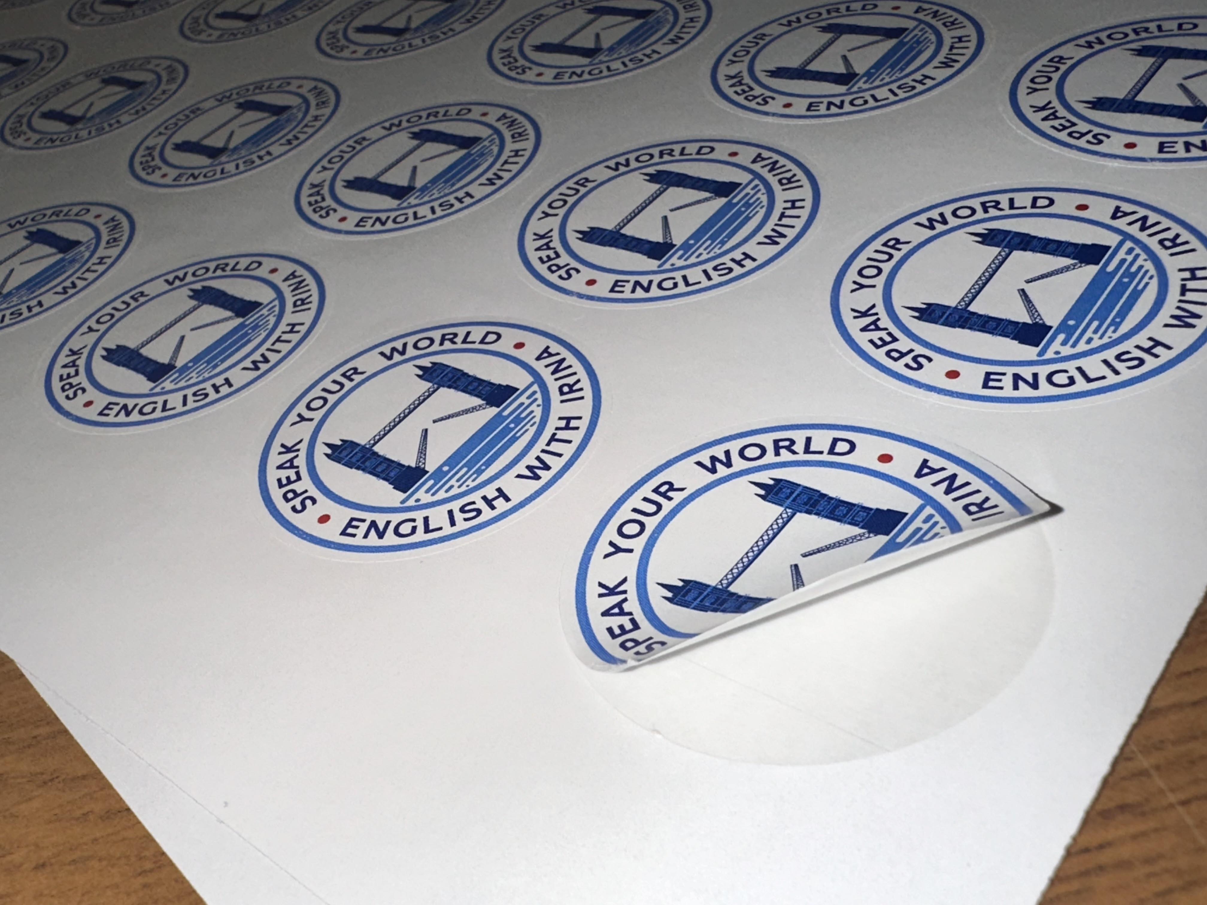 Наклейки с контурной резкой (в листах Adestor)