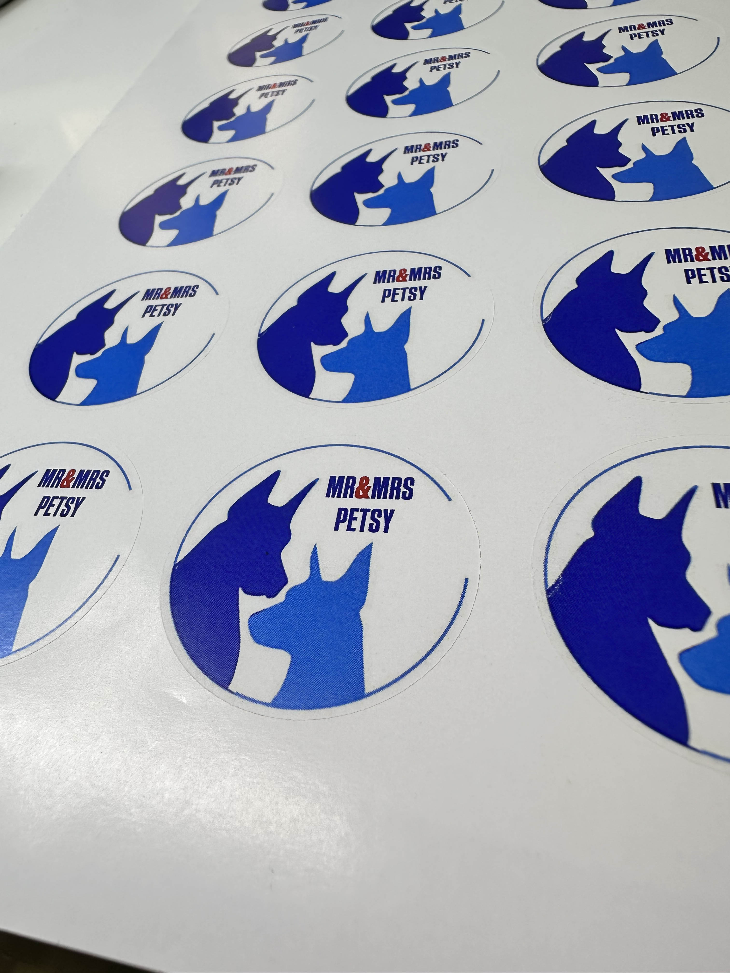 Наклейки с контурной резкой (в листах Adestor)