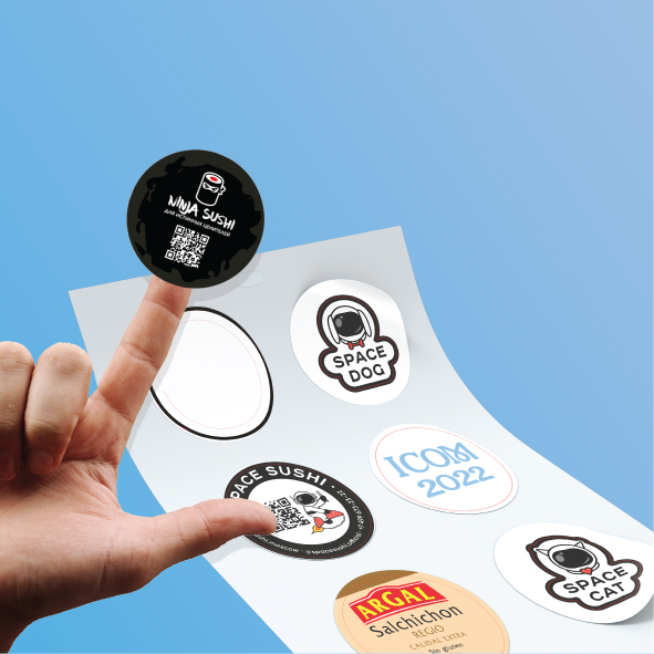 Фигурные наклейки