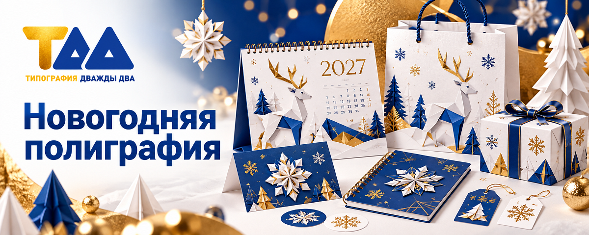 Настольные, квартальные, настенные и карманные календари 2027 в белом, синем и золотом цветах