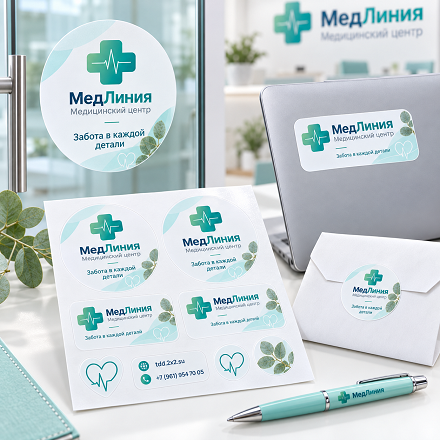 Наклейки с плоттерной резкой