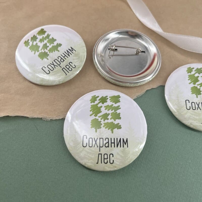 Закатные значки с логотипом на булавке