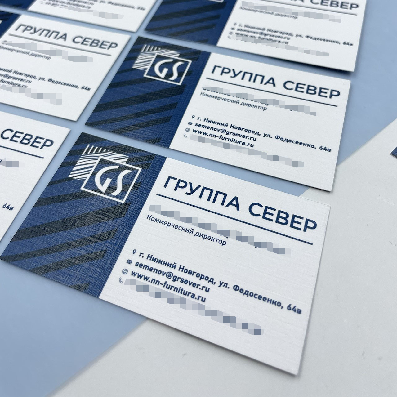 Печать визиток на льне Печать визиток на льне