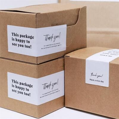 Наклейки на упаковку и коробки