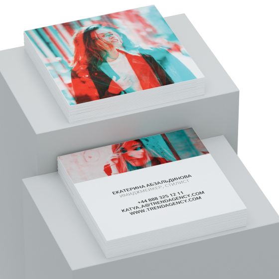 Печать квадратных визиток с доставкой по России Печать квадратных визиток с доставкой по России