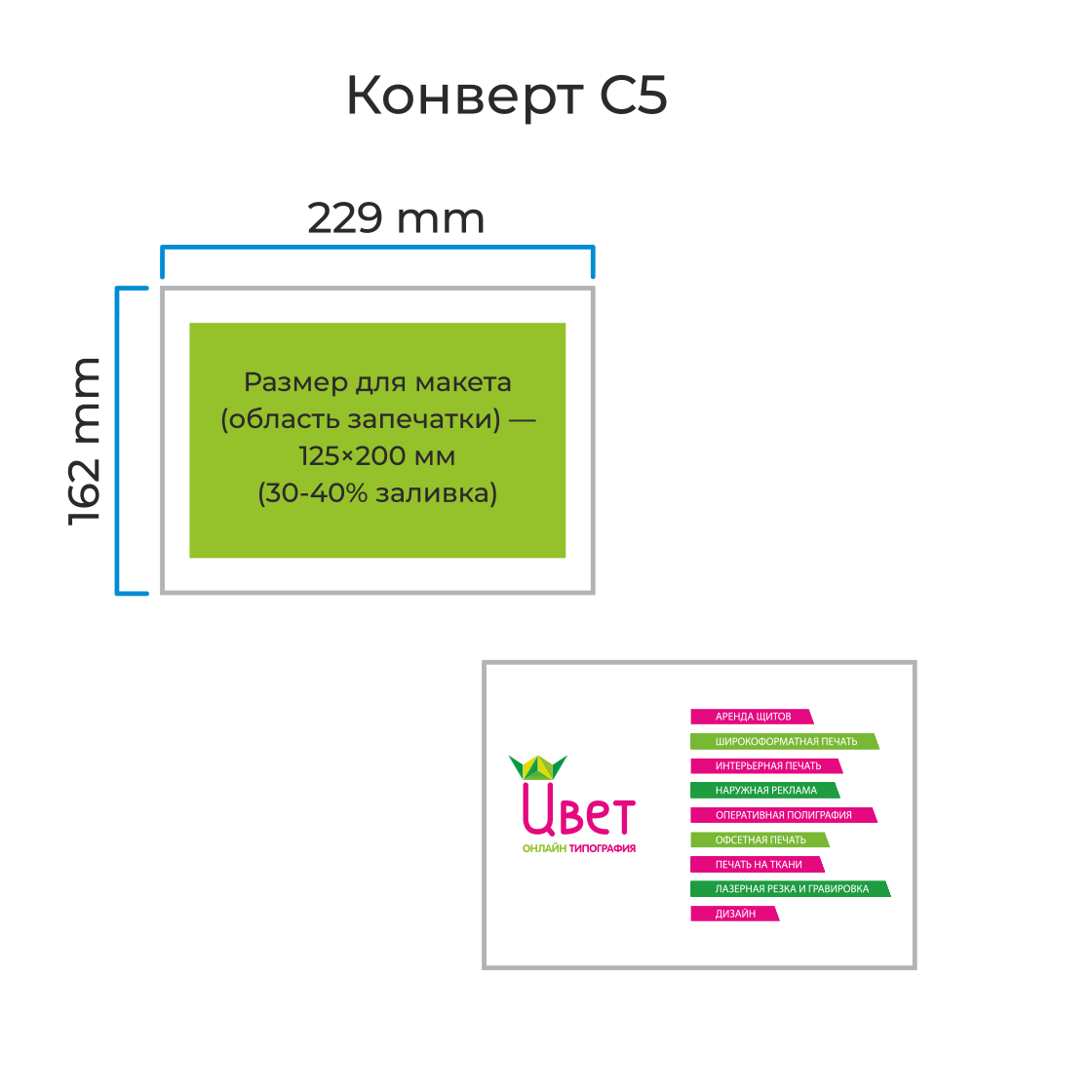Конверты формата "C5" Конверты формата "C5"