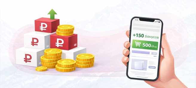 Заказывайте онлайн и оплачивайте следующие заказы бонусами