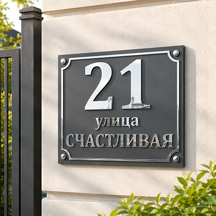 Адресные таблички с объемными буквами