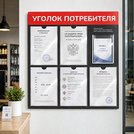 Уголок потребителя