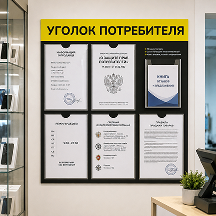 Уголок потребителя