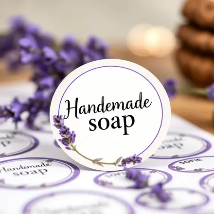 Этикетки круглые