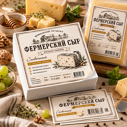 Этикетки простой формы
