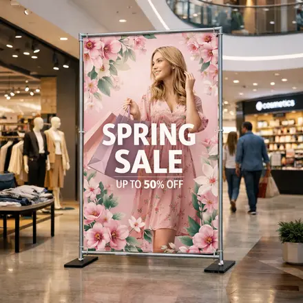 Интерьерная печать баннеров