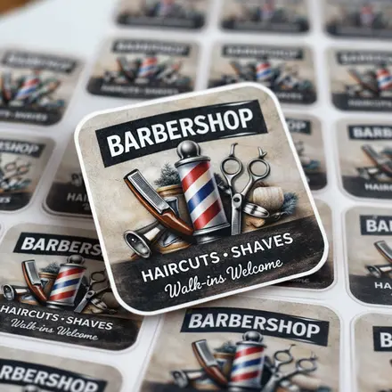 Наклейки квадратные