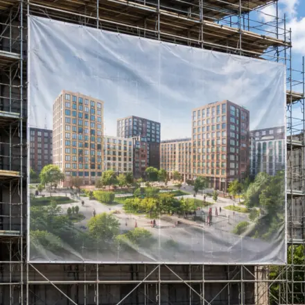 Печать на баннерной сетке