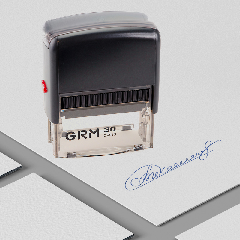 Печать факсимиле 47х18 мм