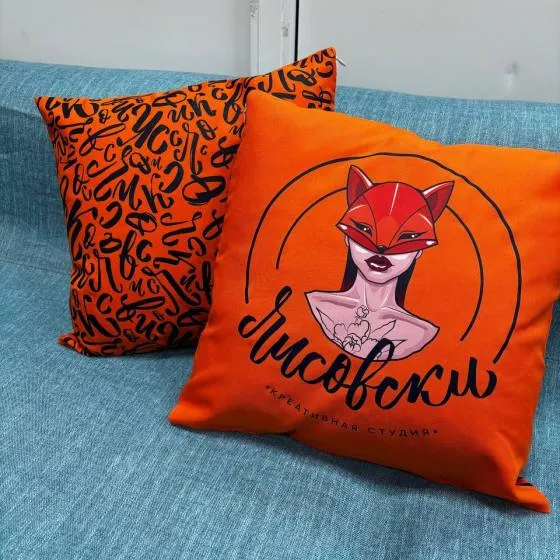 ДТФ нанесение на наволочку