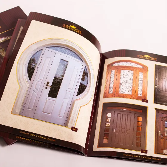 Каталог А4 на скрепке книжная ориентация мелованная бумага