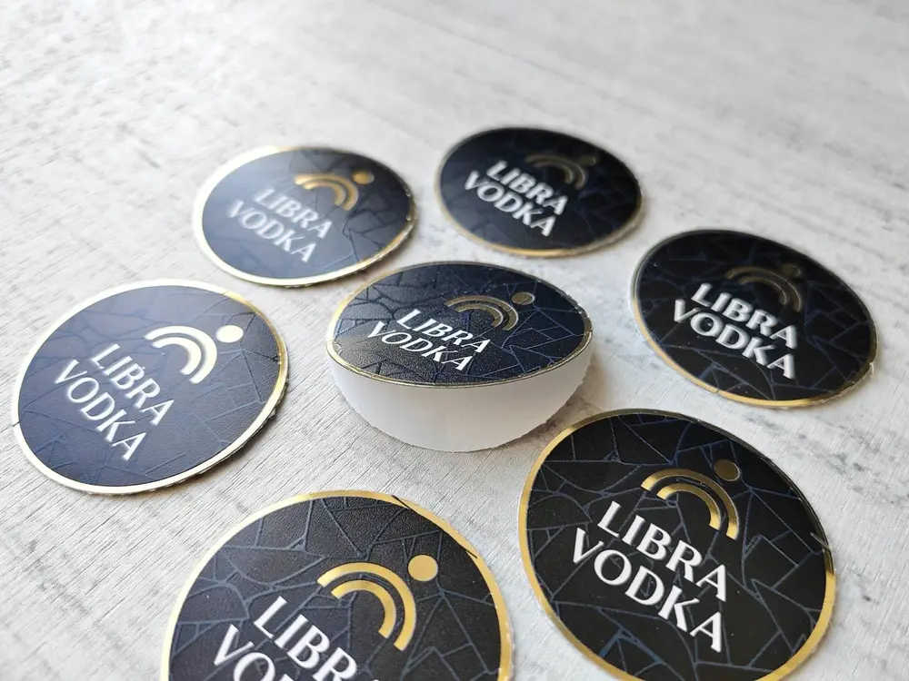 Stickere metalizate (UV print)