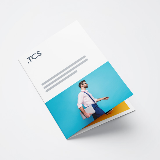 Folded Leaflets with Single Fold
