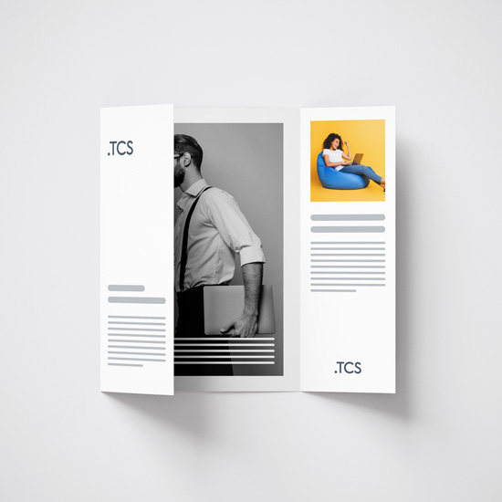 Folded Leaflets with Open Gate Fold