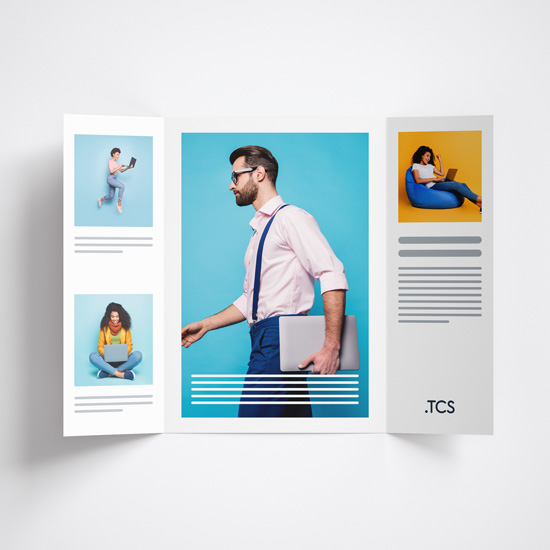 Folded Leaflets with Open Gate Fold