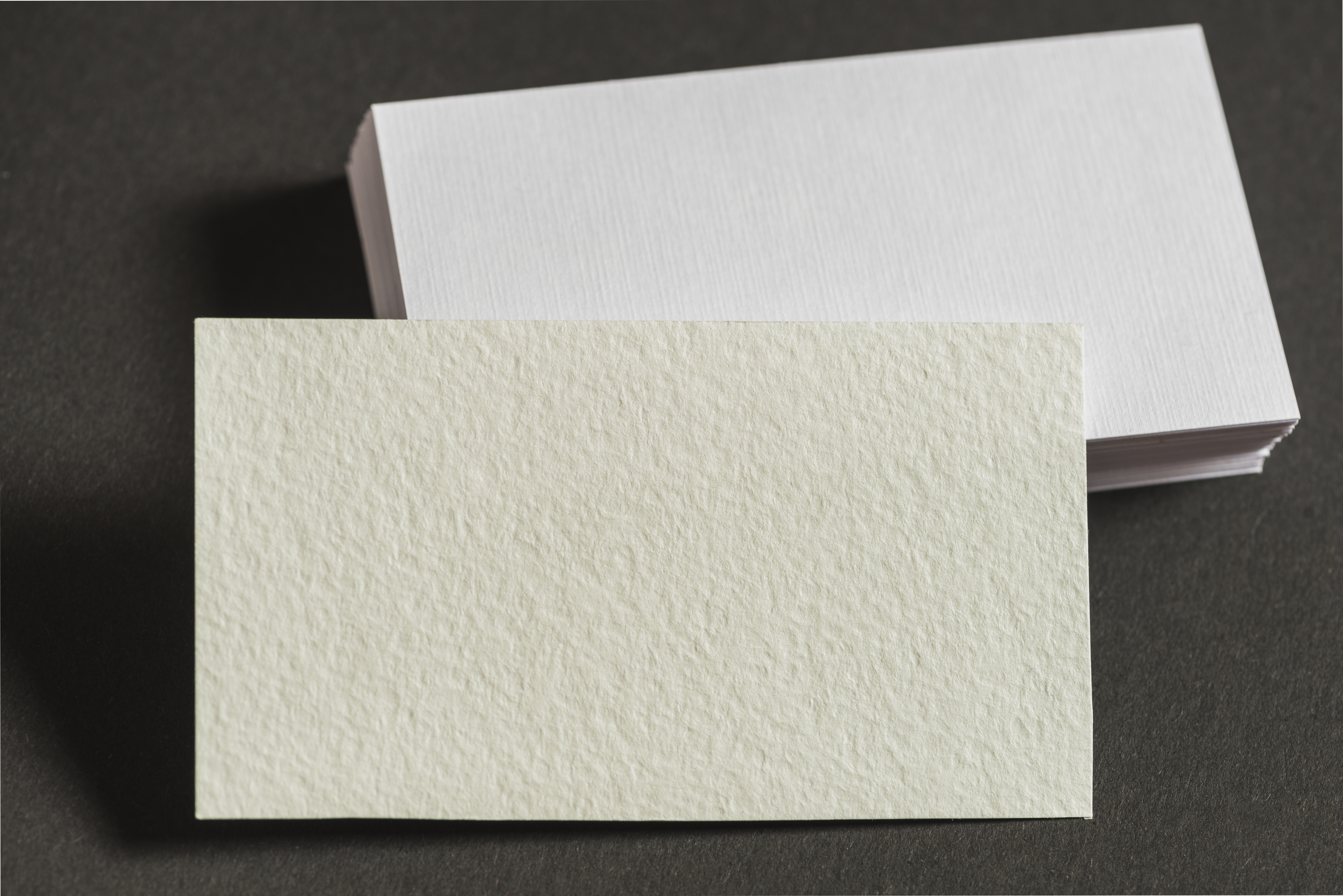 Business Cards on Textured Paper Description