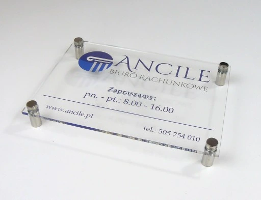 Табличка A4 из прозрачного акрила 3 мм