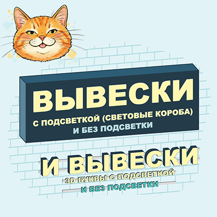 Настенные вывески