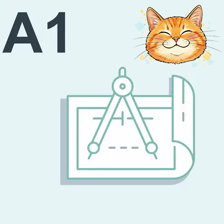 Чертежи формата А1 (841 х 594 мм)