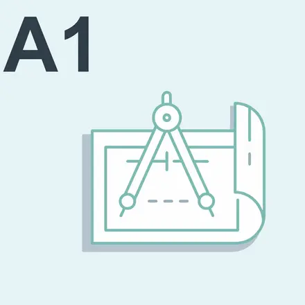 Чертежи формата А1 (841 х 594 мм)