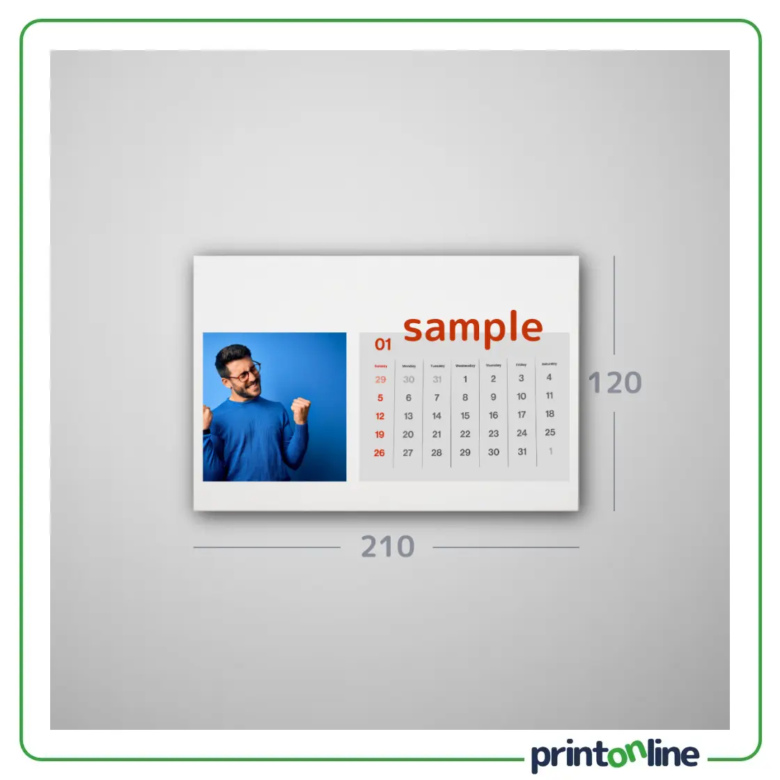 Personalizēts galda kalendārs