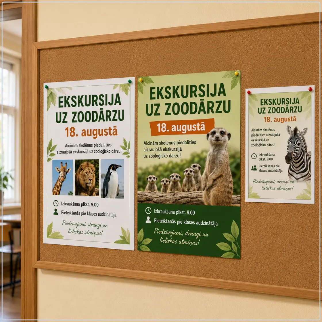 A4 un A3 plakātu drukāšana