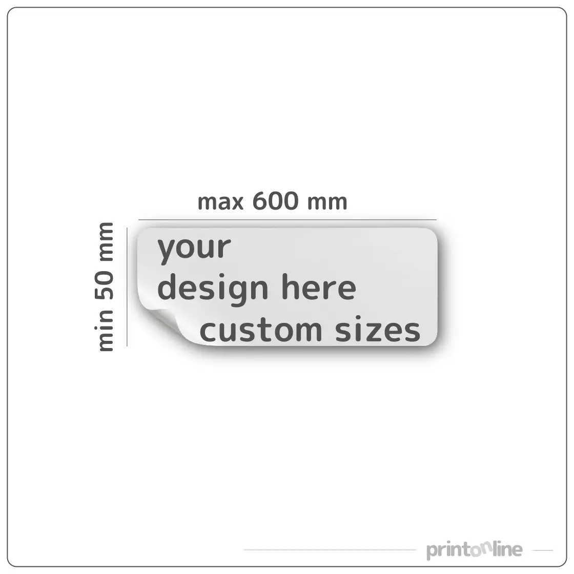 Jebkura izmēra taisnstūrveida uzlīmes Jebkura izmēra taisnstūrveida uzlīmes