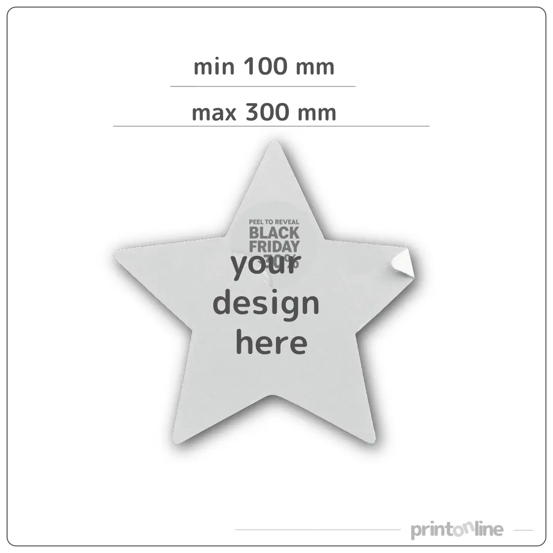 Pielāgota forma | Vidēja izmēra uzlīmes līdz 300 mm