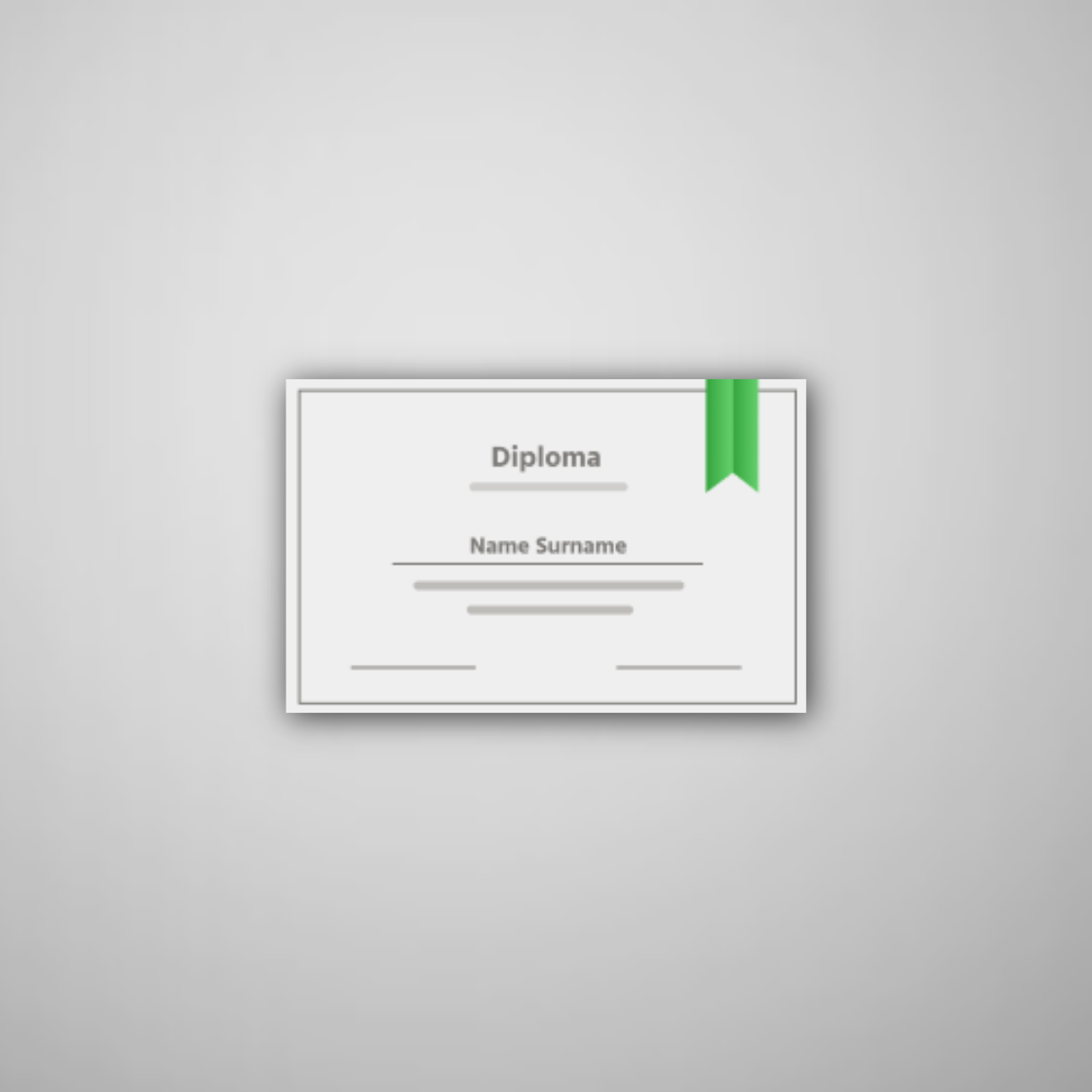 A5 formāta diplomi uz balta kartona