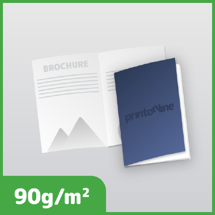 Brošūras uz skavām - grāmatas formātā, papīrs 90 g/m²