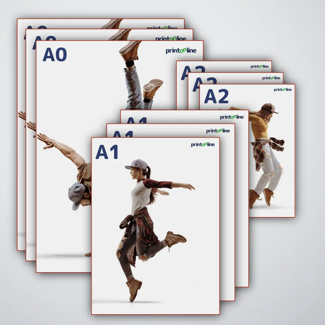 Plakātu drukāšana A2, A1, A0 formātos | Lielas tirāžas