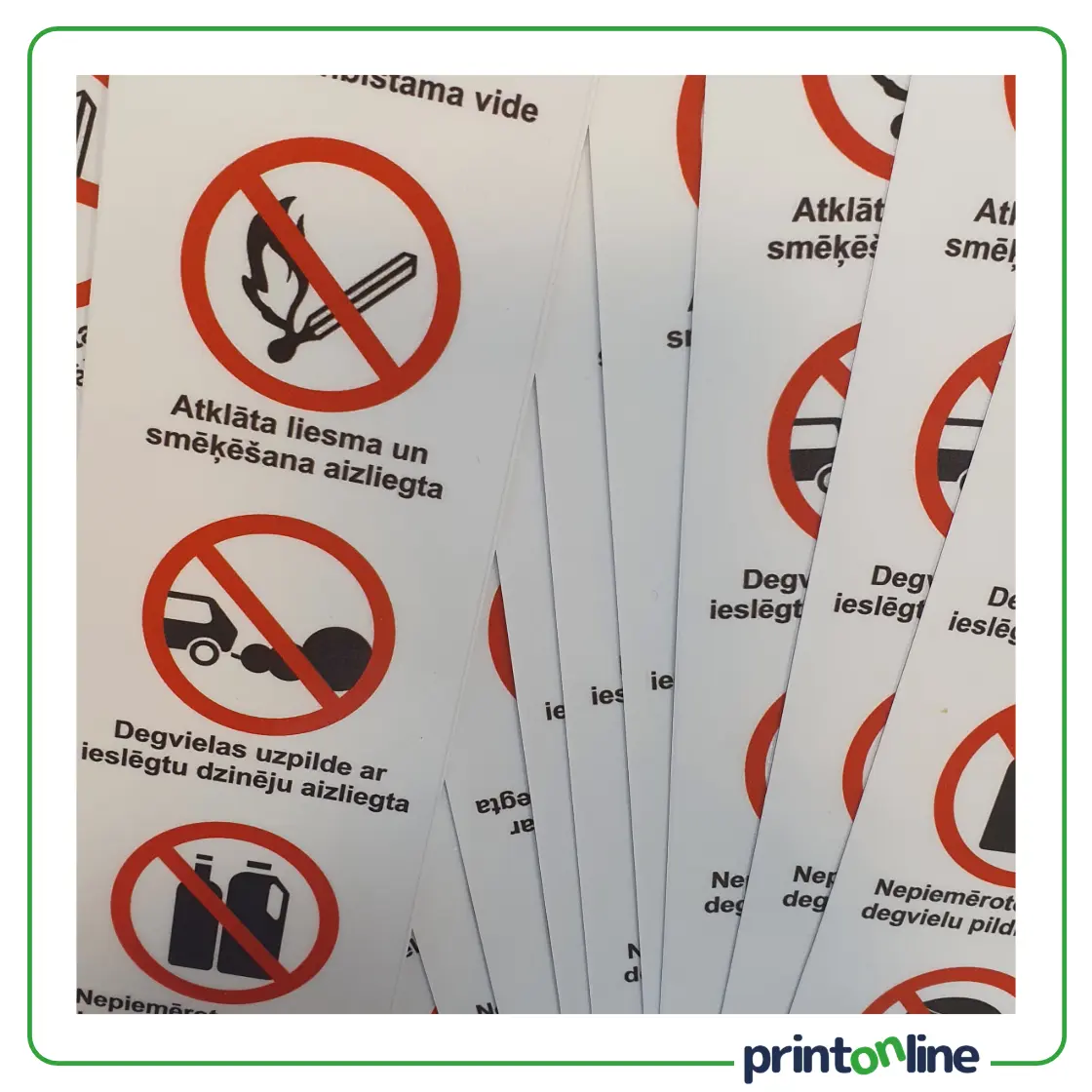 Plāksnes | UV druka | PVC plastmasas pamatne