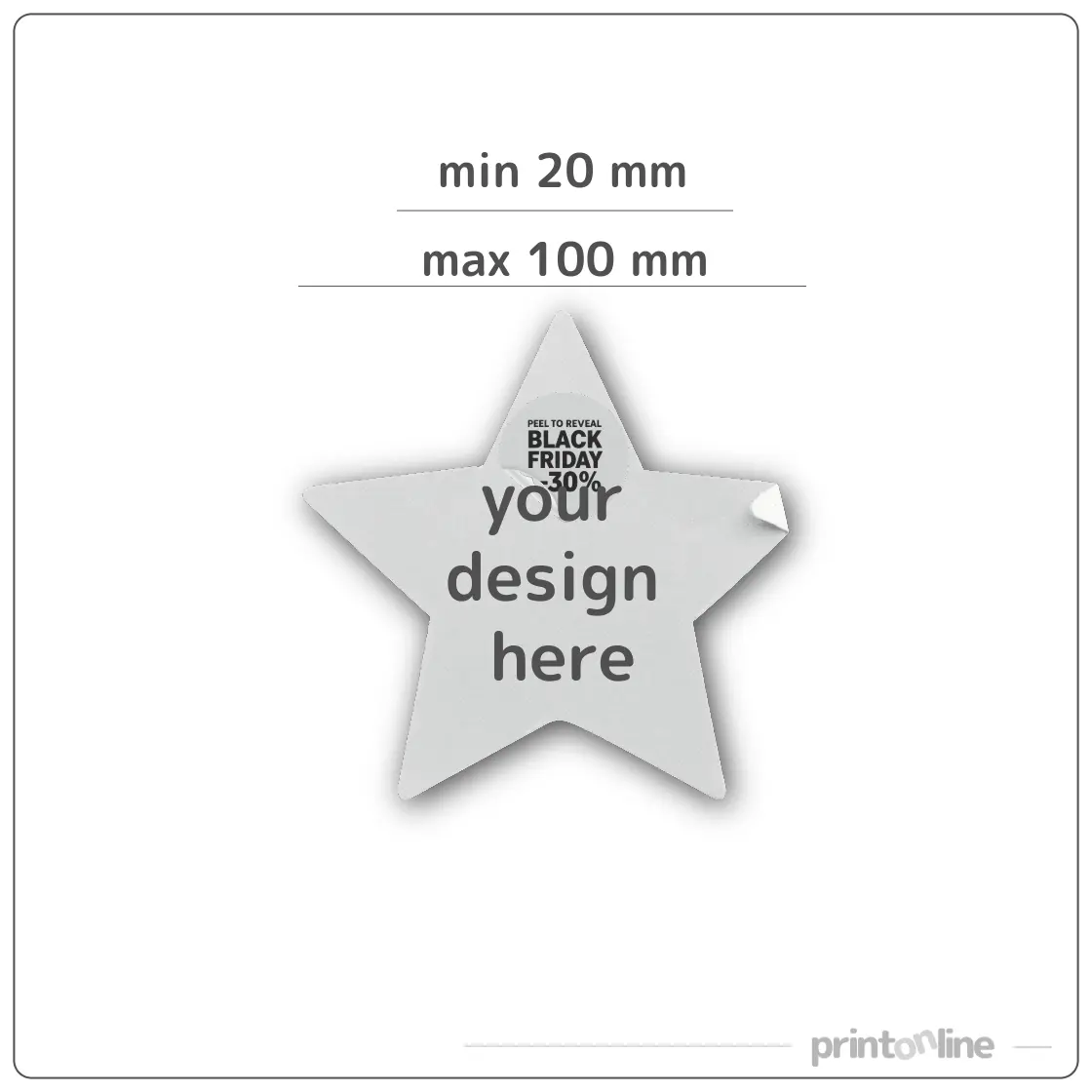 Pielāgota forma | Mazas uzlīmes līdz 100 mm