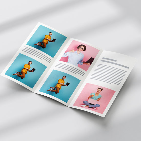 Буклеты «Евро» из плотной бумаги Буклеты «Евро» из плотной бумаги