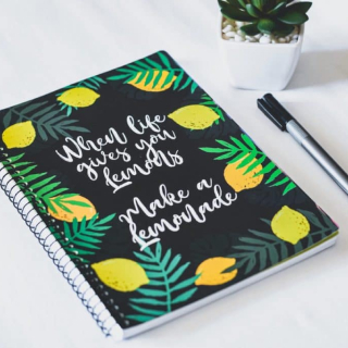 Блокнот на клею по длинной стороне