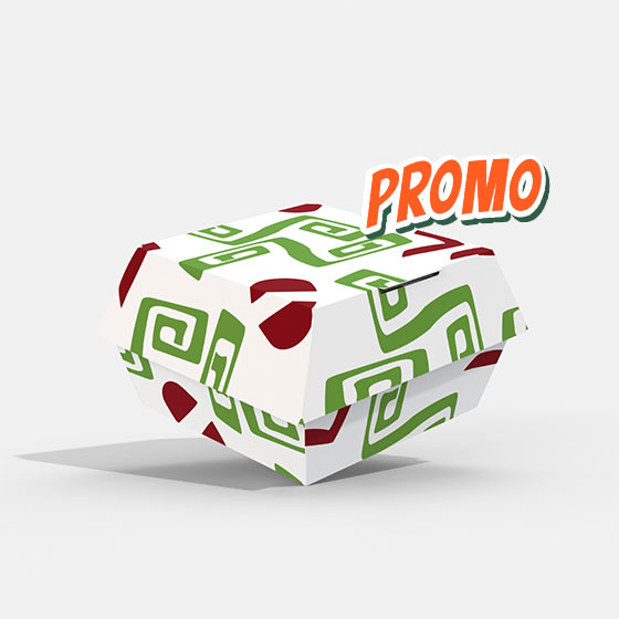 Коробка картонная для гамбургера